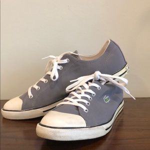 Lacoste Gray Canvas Sneakers